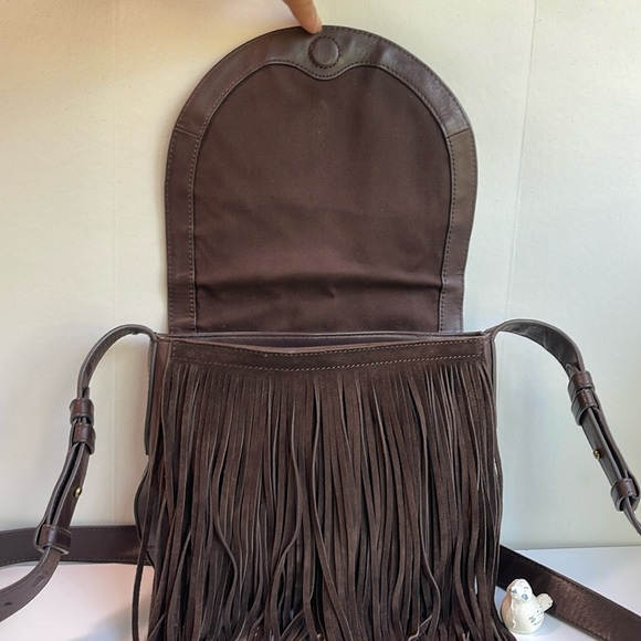 Frye Ray Fringe Saddle Bag - Picture 6 of 17